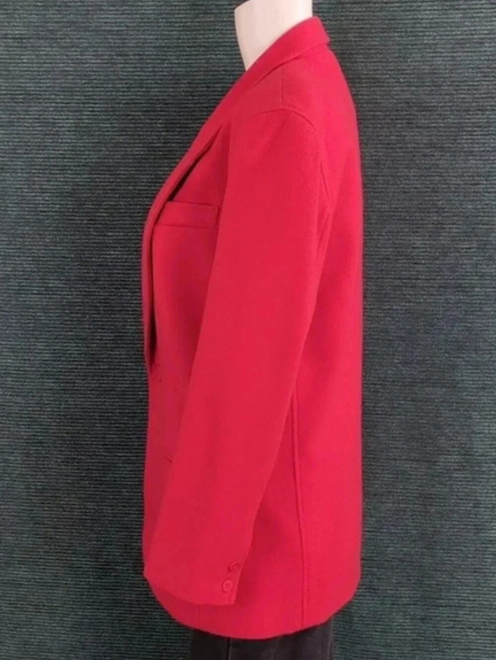Vintage Lizwear Petites  Red Wool Blend Jacket - Picture 3 of 9